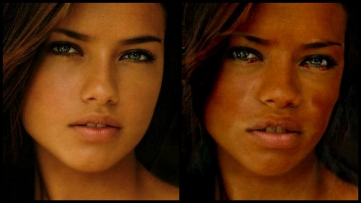 adriana lima 4 10 Funny Pics If White Celebrities Were Black