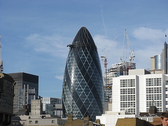 most beautiful building 6th 30 St Mary Axe London United Kingdom Top 10 Most Beautiful Buildings in The World by 2011