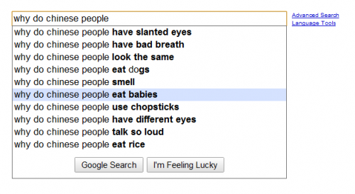 why do chinese people eat babies 6 Top 10 Most Funny Google Search Suggestions