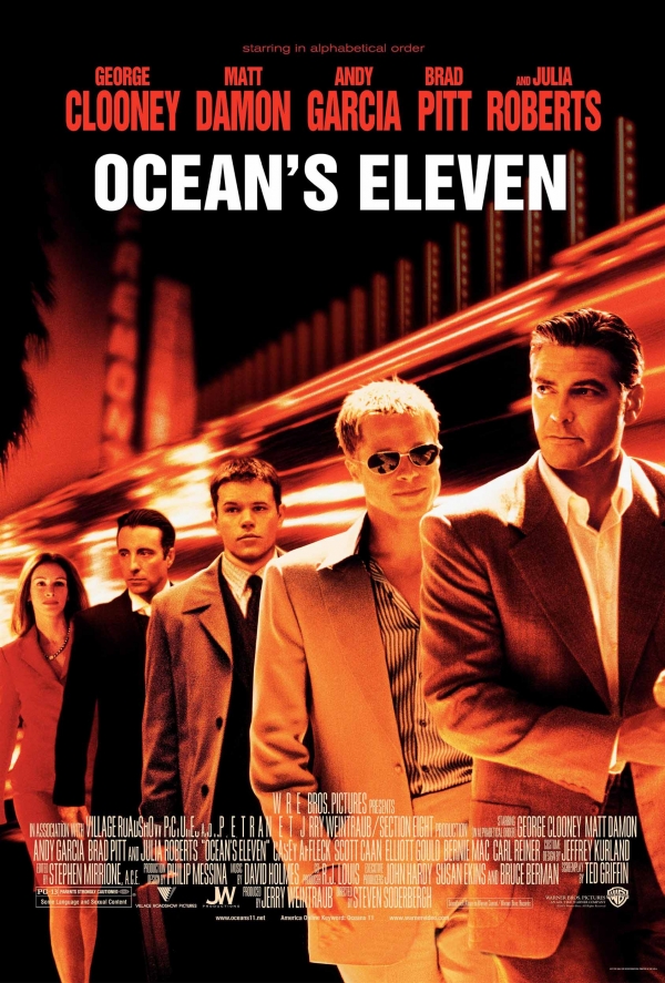 Ocean’s Eleven Brad Pitt Top 10 Best Movies by Brad Pitt
