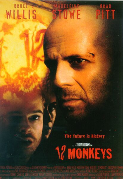 Twelve 12 Monkeys  Top 10 Best Movies by Brad Pitt