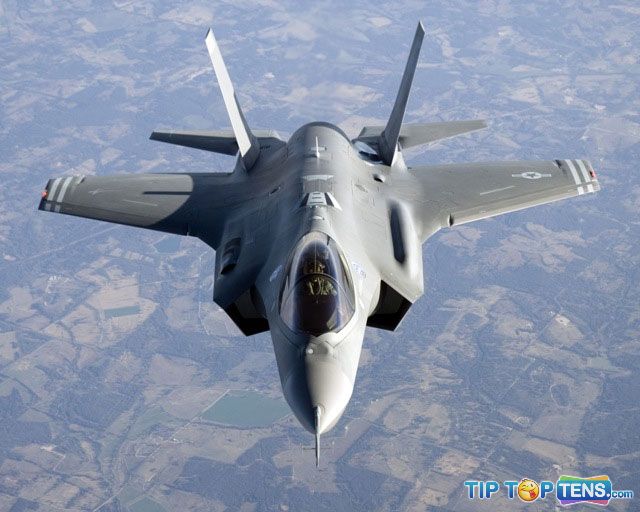 f35 번개 ii1 상위 10 개 최고의 다섯 번째 세대 전투기 항공기 프로젝트