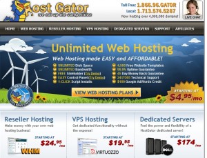 host gator 300x229 Top 10 Best Web Hosting Companies in 2011