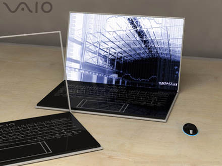 vaio zoom holographic concept 2 Top 10 Futuristic Concept Laptops