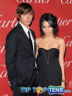 vanessa hudgens zac efron Top 10 Hottest Celebrity Couples