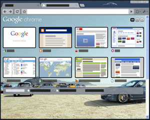 google chrome porsche theme 10 Most Stunning Google Chrome Themes   2011