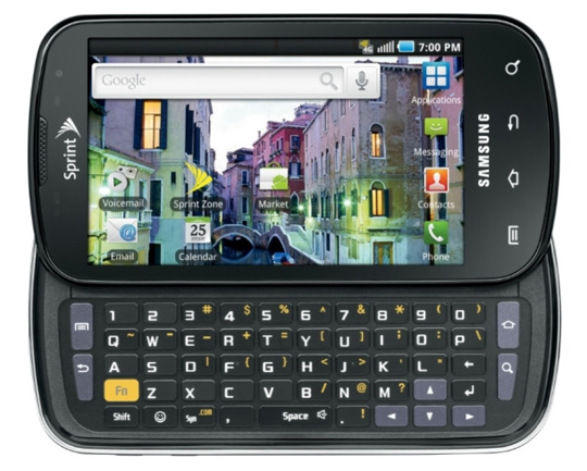 samsung epic 4g 10 Best Android Cell Phones in 2011