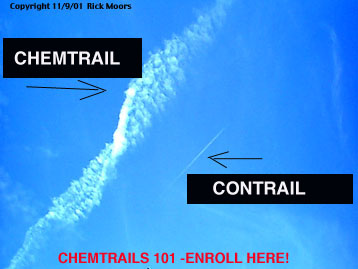 chemtrail contrail Top 10 Conspiracy Theories