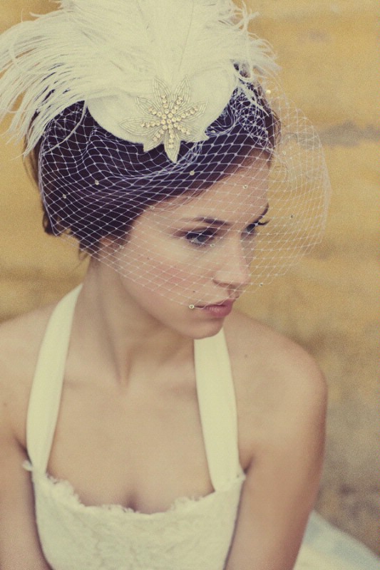 Vintage Birdcage Top 10 Best Wedding Hairstyles For Brides Birdcage veils 