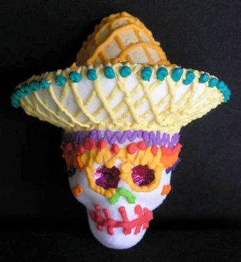 10 Most Creative Sugar Skull Recipes for the Day of the Dead 6. Sombrero Sugar Skull e1316206561291 10 Most Creative Sugar Skull Recipes for the Day of the Dead