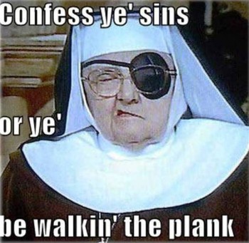 6. Walkin’ the plank e1316190073381 10 Funniest Talk like a Pirate Day Jokes