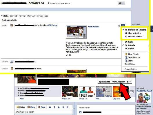 Tip 3 To Show or Not to Show 10 Things That You Can Do To Your Profile With Facebook Timeline