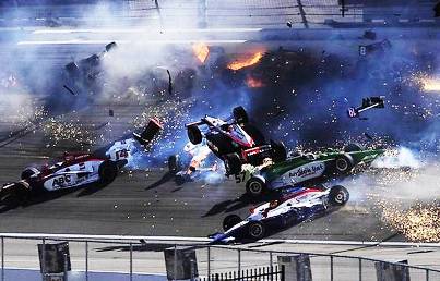1. 15 Car Crash at the Las Vegas Motor Speedway 10 Worst Motorsports Crashes in 2011