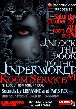 4. Unlock the Door to the Underworld at Room Service Top 10 Best Halloween Parties in New York City   2011