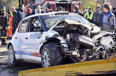 7. Injury at the Ronde de Andorra Rally 10 Worst Motorsports Crashes in 2011