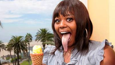 10 More Bizarre World Records 8. Female Longest Tongue 10 More Bizarre World Records