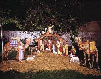 2. Outdoor Nativity Set e1321036645448 Top 10 Christmas Decoration Ideas