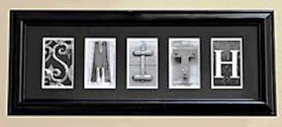 8. Personalized Architectural Alphabet Framed Print Top 10 Best Christmas Gifts for Fathers