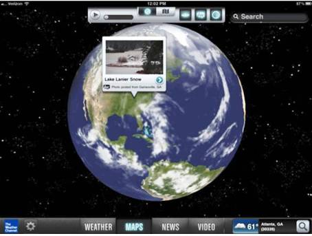 8. The Weather Channel Top 10 Best iOS 5 Apps