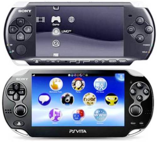 2. Display 10 Differences Between PSP 3000, PSP Go & PS Vita