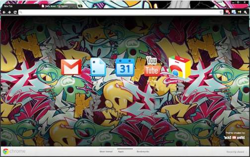 7. Marc Ecko Top 10 Best Google Chrome Themes   2012