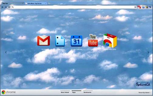 8. Splendid Top 10 Best Google Chrome Themes   2012