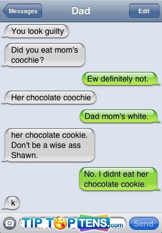 mom coochie 10 More Funny iPhone Text Fails
