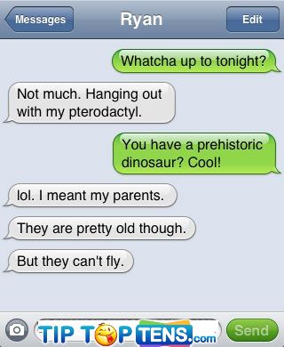 pterodactyl 10 More Funny iPhone Text Fails