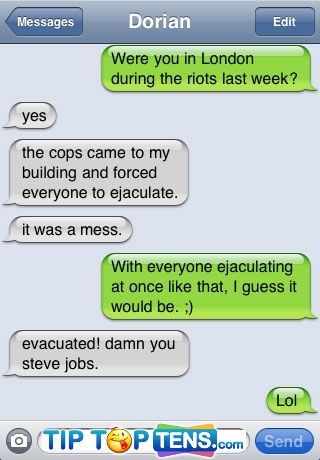 riots 10 More Funny iPhone Text Fails