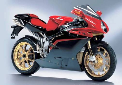 4.  MV Agusta F4 Tamburini Top 10 Tercepat Sepeda motor tahun 2012