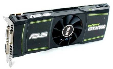 3. NVIDIA Geforce GTX 590 Top 10 Best Graphic Cards in 2012