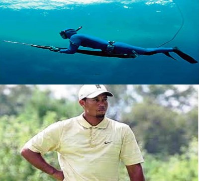 5. Spear Fishing for Tiger Woods e13335461221611 10 Weird Hobbies of the Rich and Famous