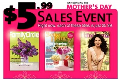 6. Magazine Subscription e1334939565545 Top 10 Mothers Day Gifts Under $20