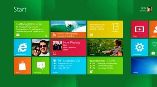 2. New User Interface Top 10 Features of Windows 8
