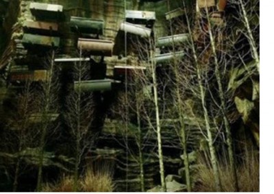 4. Mysterious Hanging Coffins e1351245726118 Top 10 Most Bizarre Cemeteries in the World