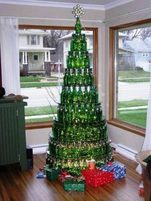 10. Bottled Beer Christmas Tree e1355845068340 Top 10 Weirdest Christmas Trees in the World