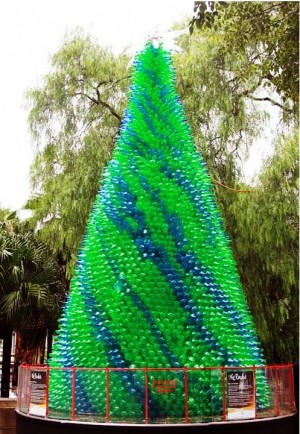 6. Plastic Bottle Christmas Tree e1355845021479 Top 10 Weirdest Christmas Trees in the World