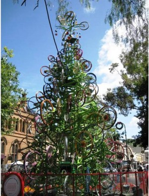8. Bicycle Christmas Tree e1355845047181 Top 10 Weirdest Christmas Trees in the World