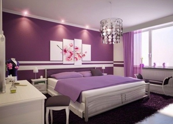 purple bedroom